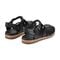 Earth Alazia Cushioned Arch Support Fisherman Sandal Women's - Black Leather - 4