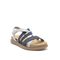 Earth Athena Strappy Sandal Cushioned Support Women's Casual Sandal - Dark Blue - 7
