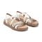 Earth Athena Strappy Sandal Cushioned Support Women's Casual Sandal - Rose Gold/cream Leather - 2