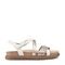 Earth Athena Strappy Sandal Cushioned Support Women's Casual Sandal - Rose Gold/cream Leather - 1