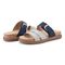 Earth Ayden Strappy Slip-on Sandal Cushioned Arch Support Women's Casual Sandal - Dark Blue - 6