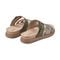 Earth Ayden Strappy Slip-on Sandal Cushioned Arch Support Women's Casual Sandal - Dark Green Leather - 3