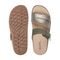 Earth Ayden Strappy Slip-on Sandal Cushioned Arch Support Women's Casual Sandal - Dark Green Leather - 5