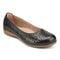 Earth Bentlee Leather Ballet Casual Cushioned Arch Support Women's Flats - Black Leather - 2