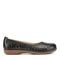 Earth Bentlee Leather Ballet Casual Cushioned Arch Support Women's Flats - Black Leather - 1