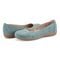 Earth Bentlee Leather Ballet Casual Cushioned Arch Support Women's Flats - Medium Green - 7