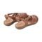 Earth Berri Woven Slip-On - Cushioned Arch Support Women's Sandal - Light Brown Leather - 4