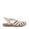Earth Berri Woven Slip-On - Cushioned Arch Support Women's Sandal - Light Natural Leather - 1