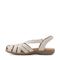 Earth Berri Woven Slip-On - Cushioned Arch Support Women's Sandal - Light Natural Leather - 5