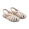 Earth Berri Woven Slip-On - Cushioned Arch Support Women's Sandal - Light Natural Leather - 2