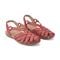 Earth Berri Woven Slip-On - Cushioned Arch Support Women's Sandal - Medium Red Leather - 2