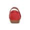 Earth Brady Round Toe Adjustable Strap Casual - Cushioned Arch Support Women's Slip-On Shoe - Medium Red - 4