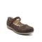 Earth Brady Round Toe Adjustable Strap Casual - Cushioned Arch Support Women's Slip-On Shoe - Dark Brown - 8