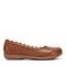 Earth Bria Cushioned Arch Support Slip-On Women's Ballet Flat - Medium Brown Leather - 1