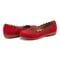 Earth Bria Cushioned Arch Support Slip-On Women's Ballet Flat - Red Leather - 7