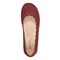 Earth Bria Cushioned Arch Support Slip-On Women's Ballet Flat - Dark Red Leather - 5