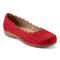 Earth Bria Cushioned Arch Support Slip-On Women's Ballet Flat - Red Leather - 2