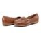 Earth Bria Cushioned Arch Support Slip-On Women's Ballet Flat - Medium Brown Leather - 7