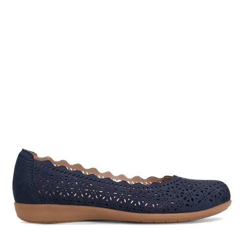 Earth Bria Cushioned Arch Support Slip-On Women's Ballet Flat - Navy Leather - 1