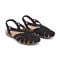 Earth Briel Cushioned Arch Support Slingback Flat Women's Casual Shoe - Black Leather - 2