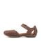 Earth Bronnie Casual Slip-On Perforated Cushioned Arch Support Women's Slip-On - Dark Brown Leather - 5