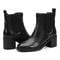 Earth Cassi Cushioned Ankle Bootie Women's Boot - Black Leather/elastic - 7