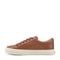 Earth Dailey Leather Lace-Up Casual Cushioned Comfort Sneaker Women's Sneaker - Medium Brown Leather - 4