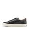 Earth Dailey Leather Lace-Up Casual Cushioned Comfort Sneaker Women's Sneaker - Black Leather - 4