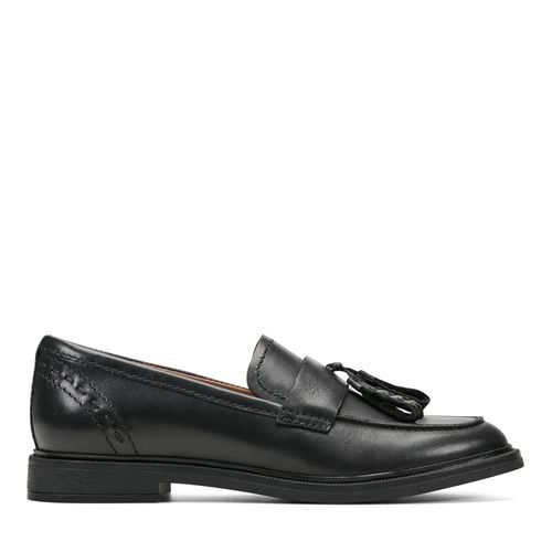 Earth Deeana Tassel Cushioned Arch Support Women's Mules & Loafers - Black Leather - 1