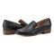 Earth Edna Round Toe Casual Slip-on Flat - Cushioned Arch Support Women's Loafer - Black - 7