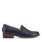 Earth Edna Round Toe Casual Slip-on Flat - Cushioned Arch Support Women's Loafer - Dark Blue - 1