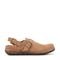 Earth Elmonte Slingback Comfort Clog Women's Mules & Loafers - Light Brown Suede - 1