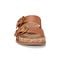 Earth Francii Cushioned Double-Buckle Women's Flat Sandal - Medium Natural Leather - 3