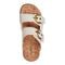 Earth Francii Cushioned Double-Buckle Women's Flat Sandal - Ivory Leather - 5
