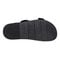 Earth Francii Cushioned Double-Buckle Women's Flat Sandal - Black Leather - 6