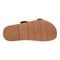 Earth Francii Cushioned Double-Buckle Women's Flat Sandal - Medium Natural Leather - 6