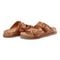 Earth Francii Cushioned Double-Buckle Women's Flat Sandal - Medium Natural Leather - 7