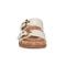 Earth Francii Cushioned Double-Buckle Women's Flat Sandal - Ivory Leather - 3
