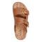 Earth Francii Cushioned Double-Buckle Women's Flat Sandal - Medium Natural Leather - 5