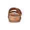 Earth Francii Cushioned Double-Buckle Women's Flat Sandal - Medium Natural Leather - 4