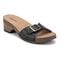 Earth Haisly Slip-on Clog Sandal Cushioned Arch Support Women's Sandal - Black Leather - 2
