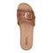 Earth Haisly Slip-on Clog Sandal Cushioned Arch Support Women's Sandal - Medium Brown Leather - 5