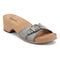 Earth Haisly Slip-on Clog Sandal Cushioned Arch Support Women's Sandal - Light Blue Leather - 2