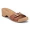 Earth Haisly Slip-on Clog Sandal Cushioned Arch Support Women's Sandal - Medium Brown Leather - 2