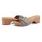 Earth Haisly Slip-on Clog Sandal Cushioned Arch Support Women's Sandal - Light Blue Leather - 7