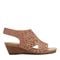 Earth Halin Cushioned Cork Wedge Women's Dress Sandal - Medium Brown - 1