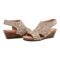 Earth Halin Cushioned Cork Wedge Women's Dress Sandal - Light Natural - 7