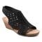 Earth Halin Cushioned Cork Wedge Women's Dress Sandal - Black - 2