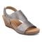 Earth Harten Wedge Sandal Cushioned Arch Support Women's Wedge Sandal - Pewter - 1