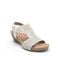 Earth Harten Wedge Sandal Cushioned Arch Support Women's Wedge Sandal - Ivory - 8